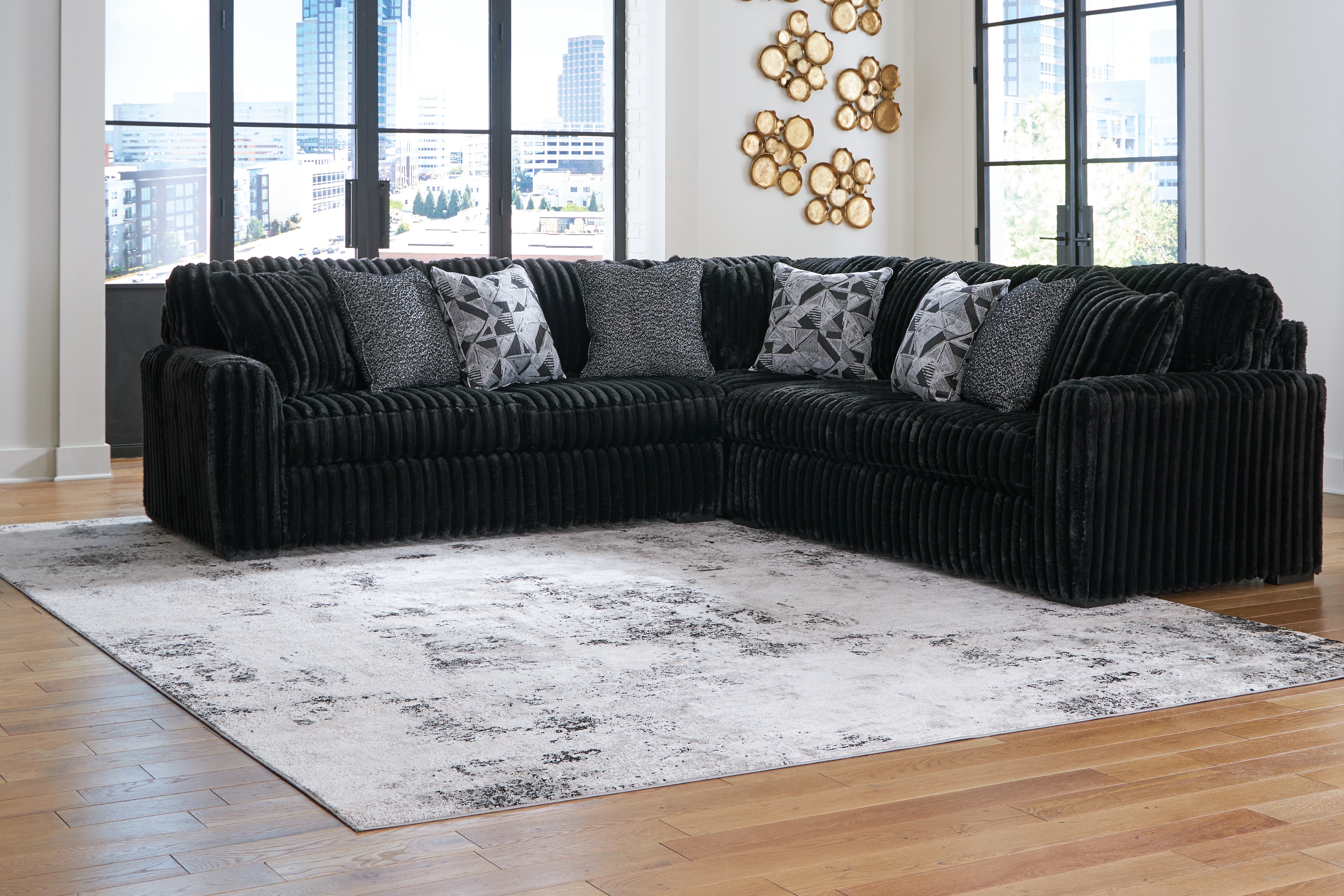 Furniture City Laplace - Ashley Furniture - Midnight-Madness Sectionals - LAF 3-Piece Sectional - 98103S6