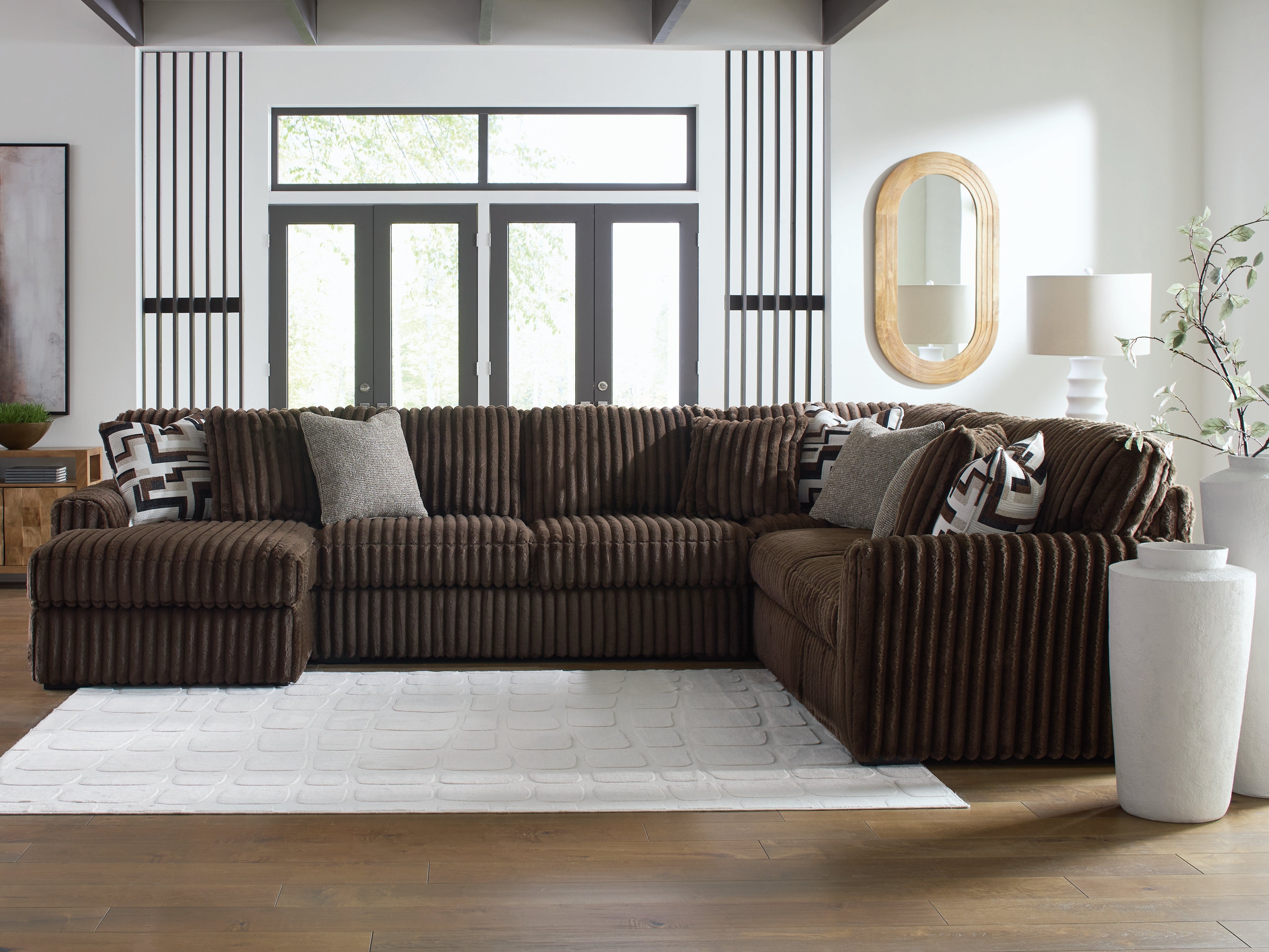 Furniture City Laplace - Ashley Furniture - Midnight-Madness Sectionals - RAF 4-Piece Sectional with Chaise - 98104S4