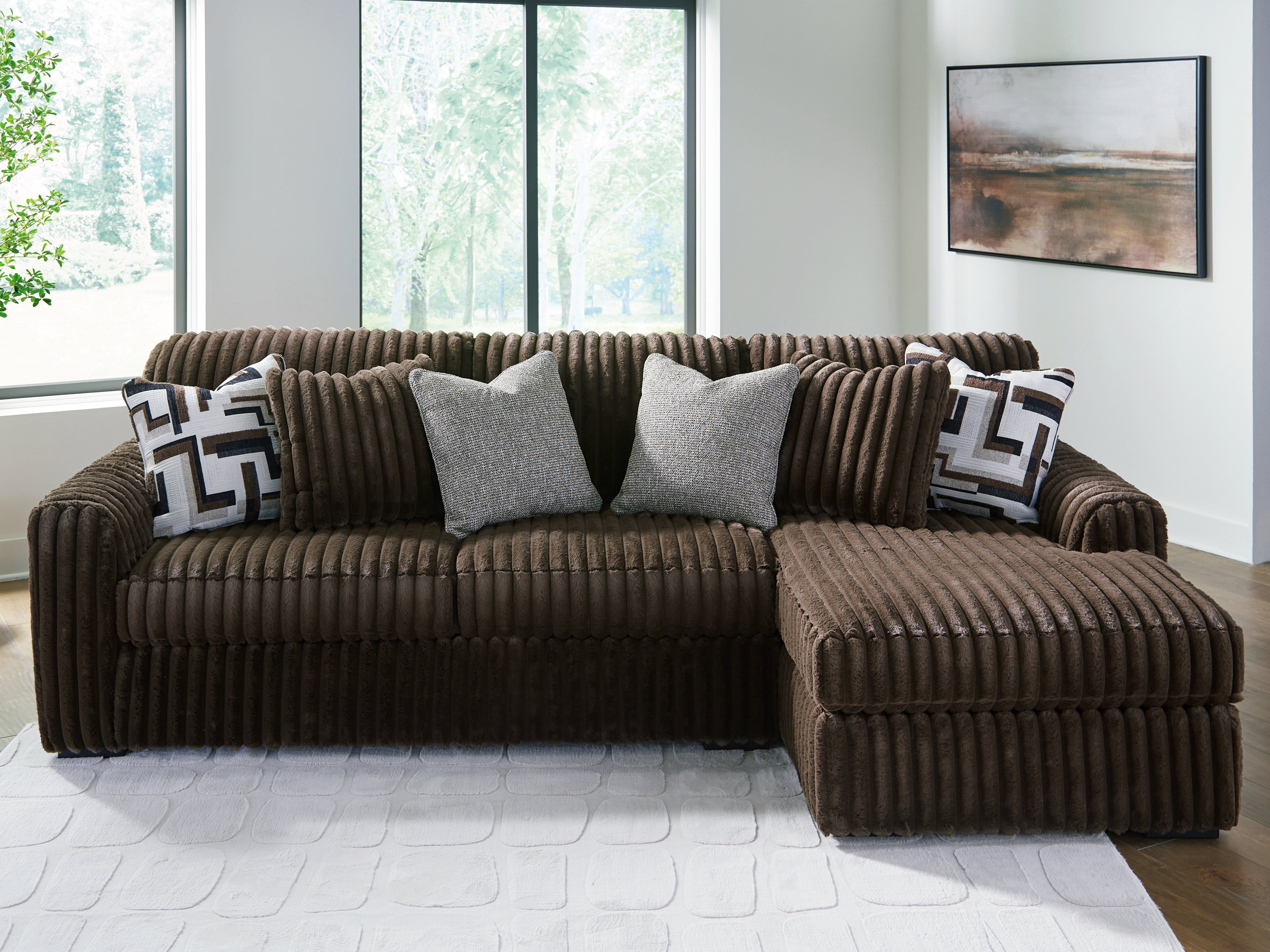 Furniture City Laplace - Ashley Furniture - Midnight-Madness Sectionals - LAF 2-Piece Sectional Sofa with Chaise - 98104S2