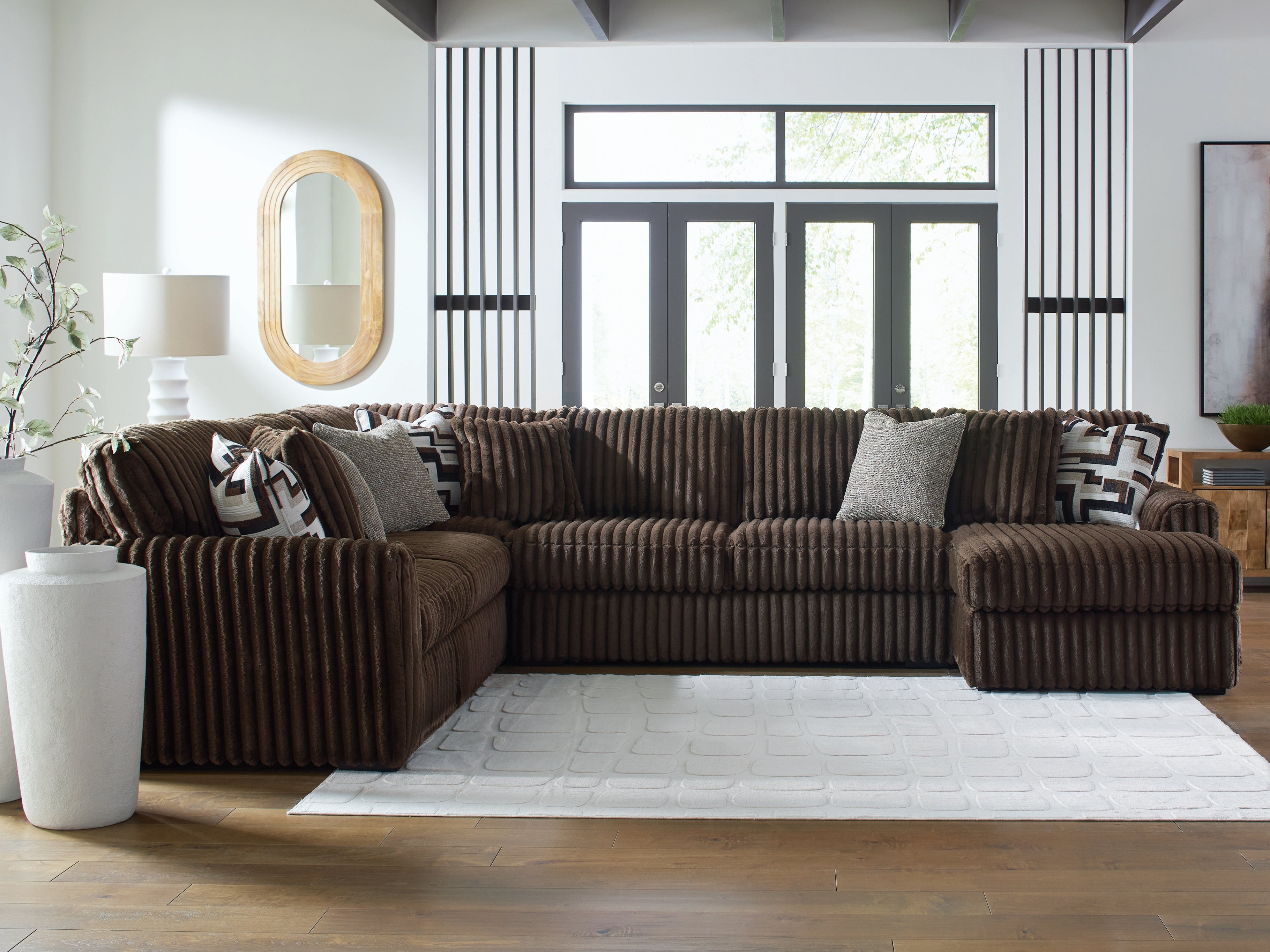 Furniture City Laplace - Ashley Furniture - Midnight-Madness Sectionals - LAF 4-Piece Sectional with Chaise - 98104S3