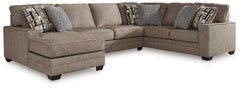 Furniture City Laplace - Ashley Furniture - Cannonbrook 3-Piece Sectional with Chaise - LAF 3-Piece Sectional with Chaise / Nutmeg - 98201S2