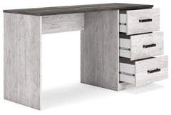Shawburn - Home Office Desk - White / Dark Charcoal Gray