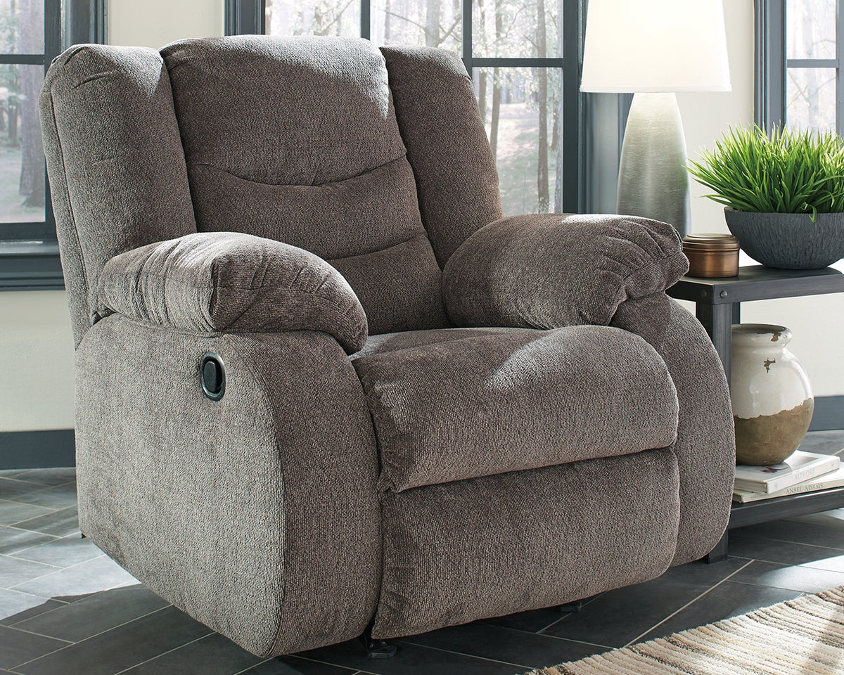 Furniture City Laplace - Ashley Furniture - TulenLiving Room - Reclining Sofa / Gray - 9860688