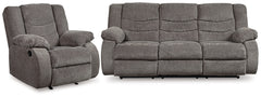 Furniture City Laplace - Ashley Furniture - Tulen Reclining Sofa and Recliner - Reclining Sofa and Recliner - 98606U2
