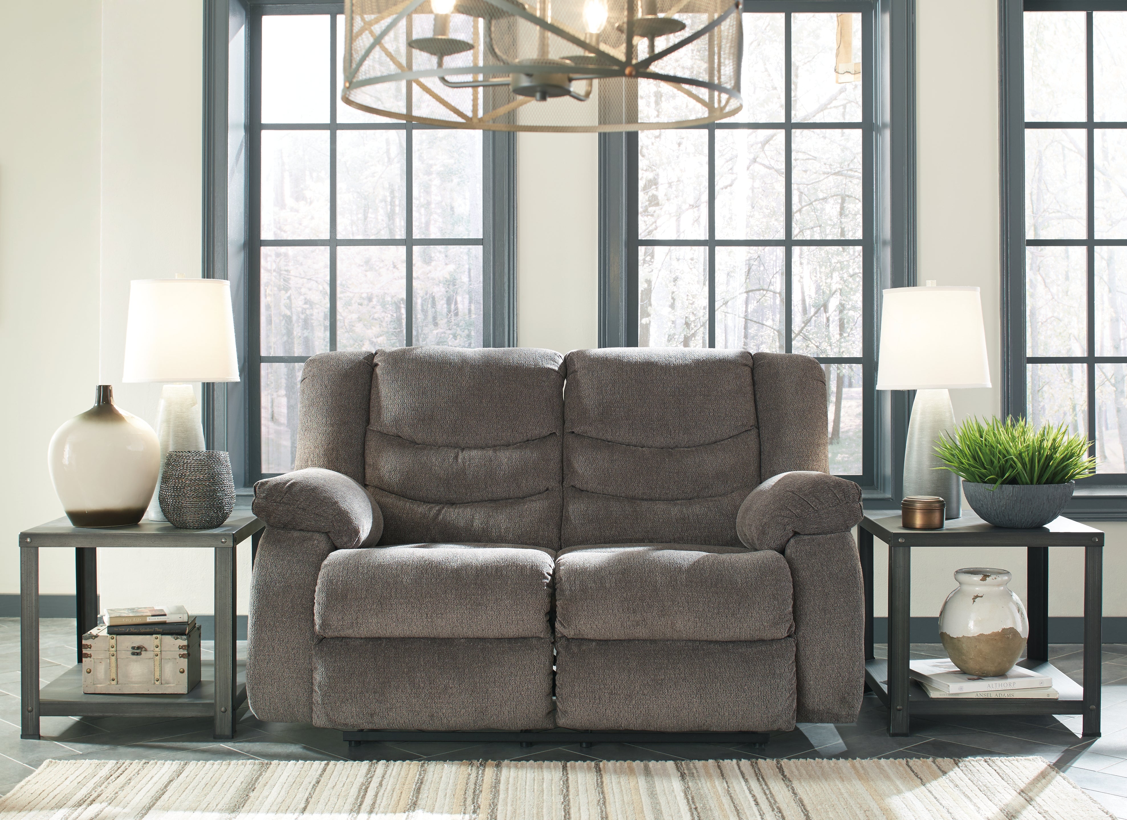 Furniture City Laplace - Ashley Furniture - TulenLiving Room - Reclining Loveseat / Gray - 9860686