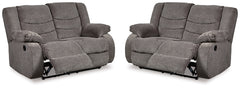 Furniture City Laplace - Ashley Furniture - Tulen Set of 2 Reclining Loveseats - Set of 2 Reclining Loveseats - 98606U5