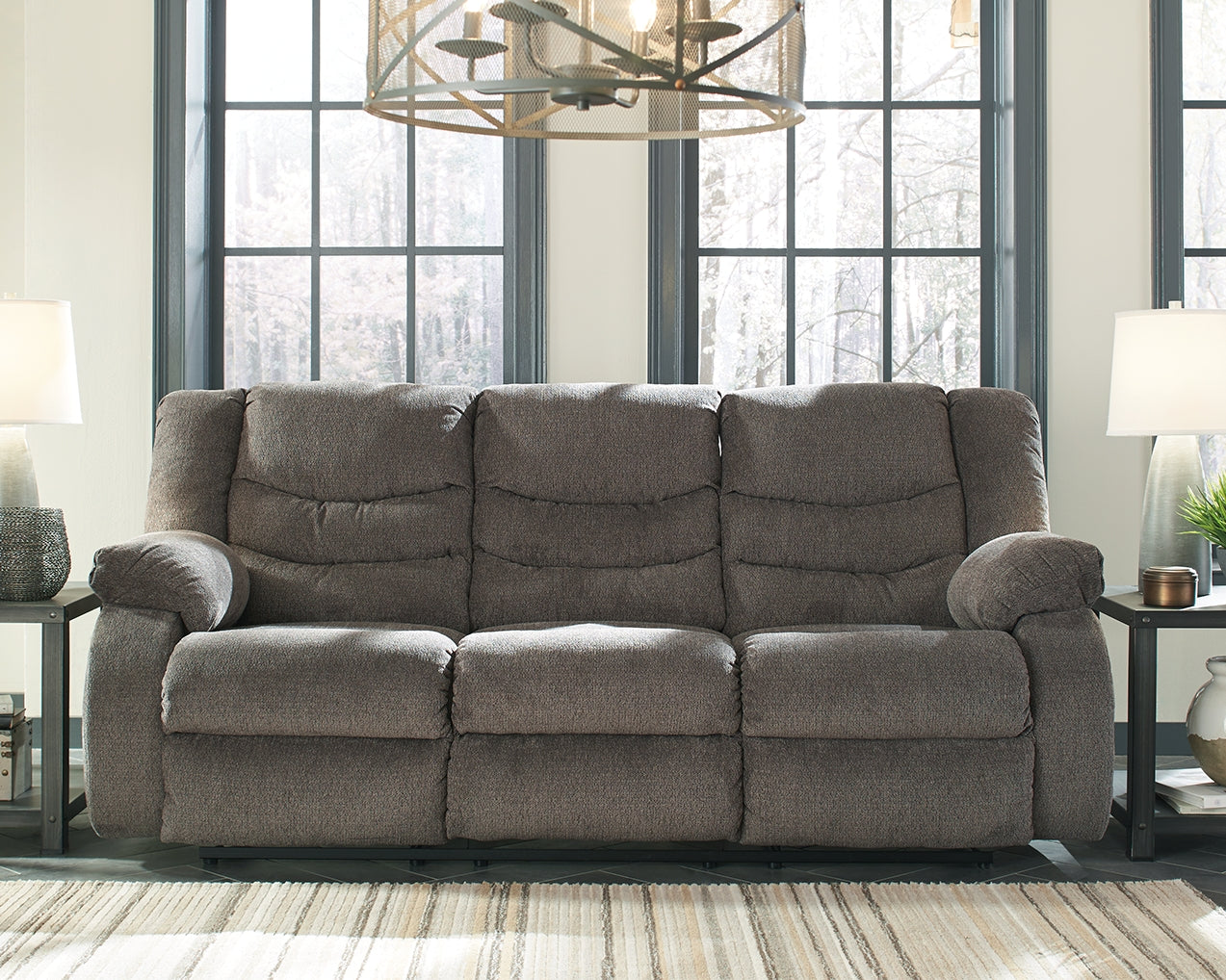Furniture City Laplace - Ashley Furniture - TulenLiving Room - Reclining Sofa / Gray - 9860688