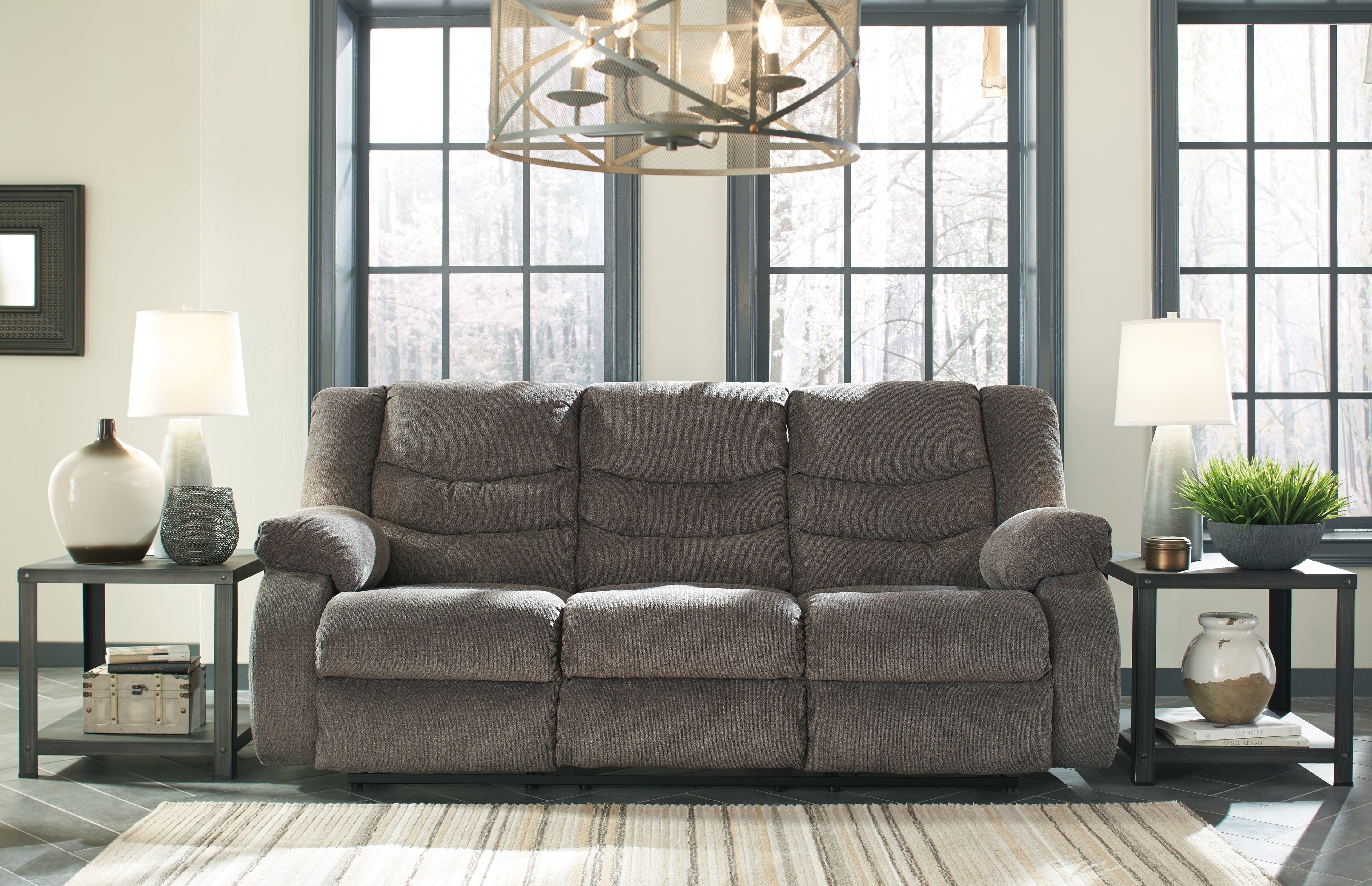 Furniture City Laplace - Ashley Furniture - TulenLiving Room - Reclining Sofa / Gray - 9860688