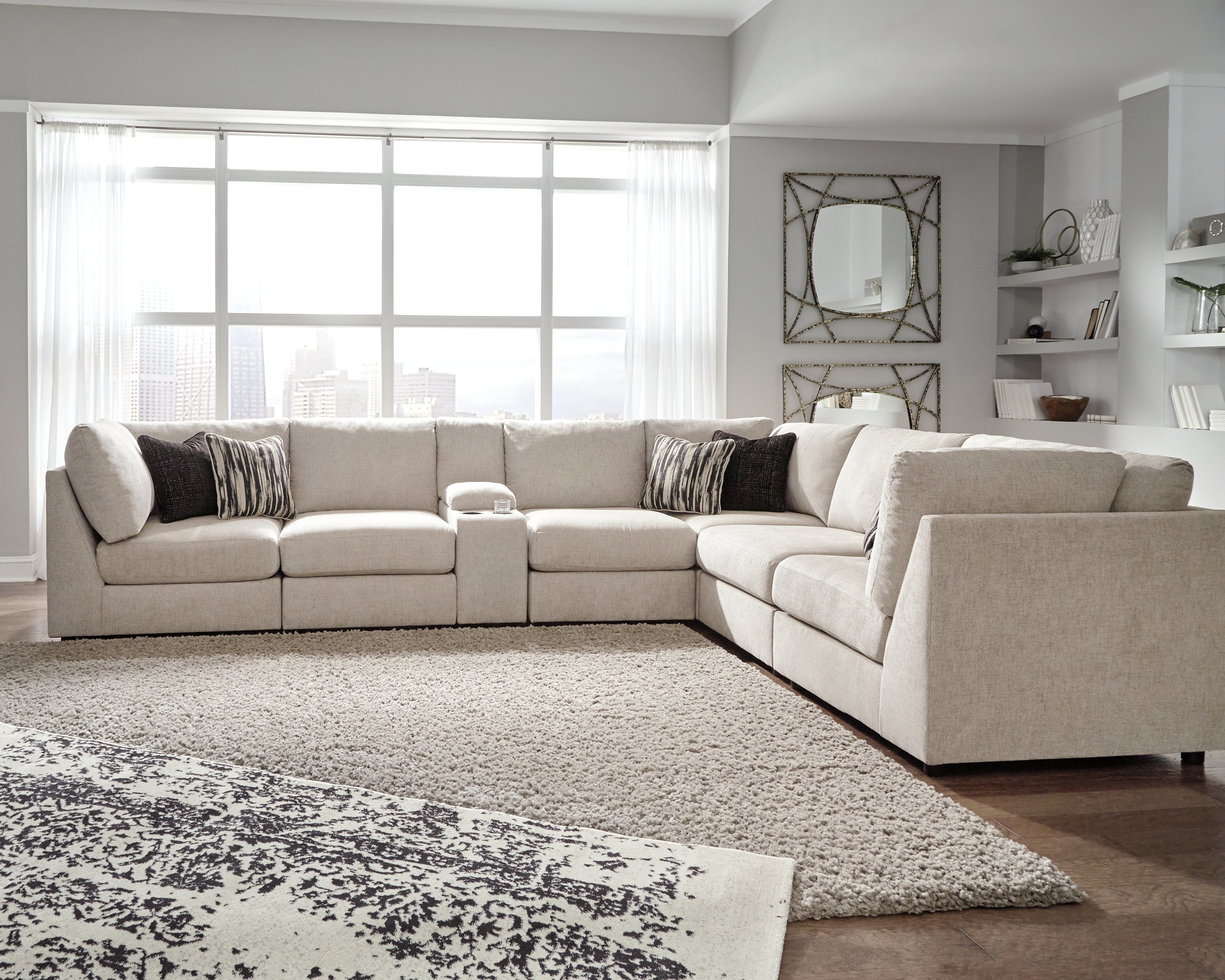 Furniture City Laplace - Ashley Furniture - Kellway Sectionals - 7-Piece Sectional / Bisque - 98707S5