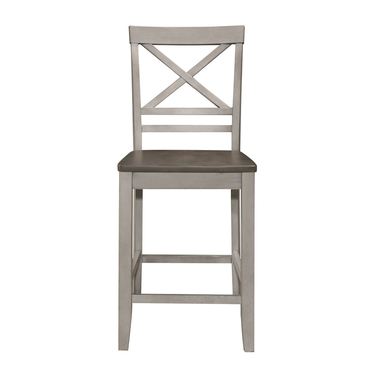 Brightleaf - Counter Height Chair (Set of 2) - Brown / Gray