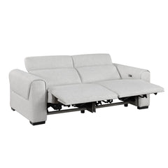McPherson - Power Double Reclining Loveseat With Power Headrests, Charging Ports - Cloud