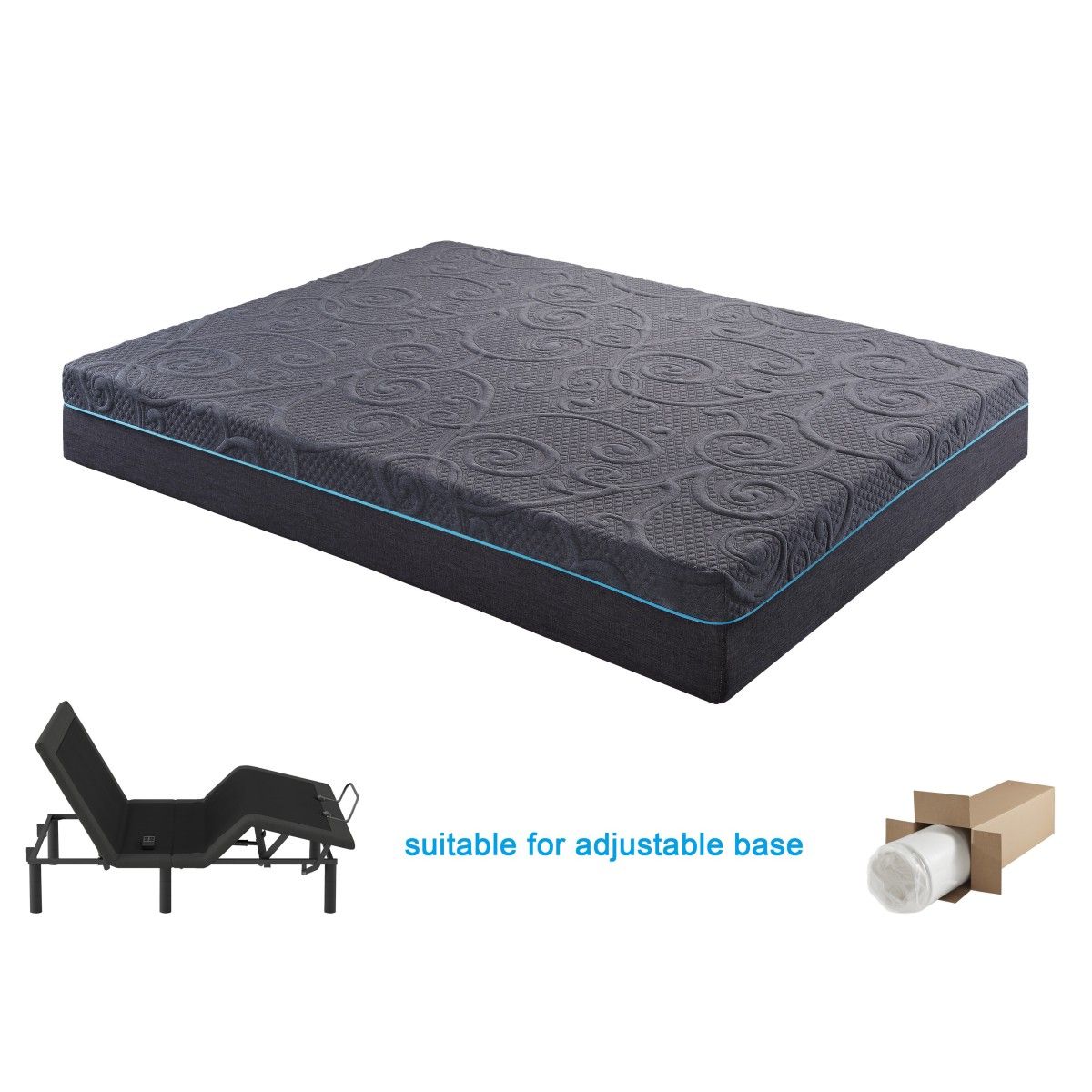 Mira - 14" Gel Infused Memory Foam Hybrid Mattress