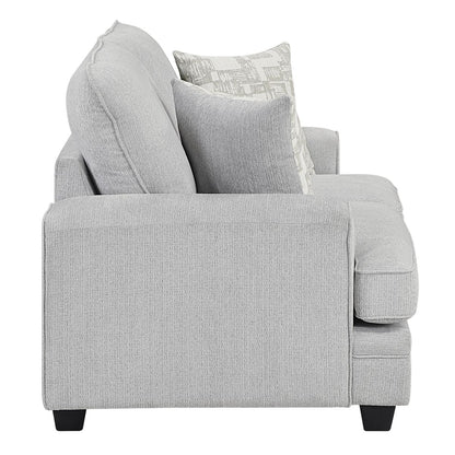 Sarah - Loveseat - Pearl Silver