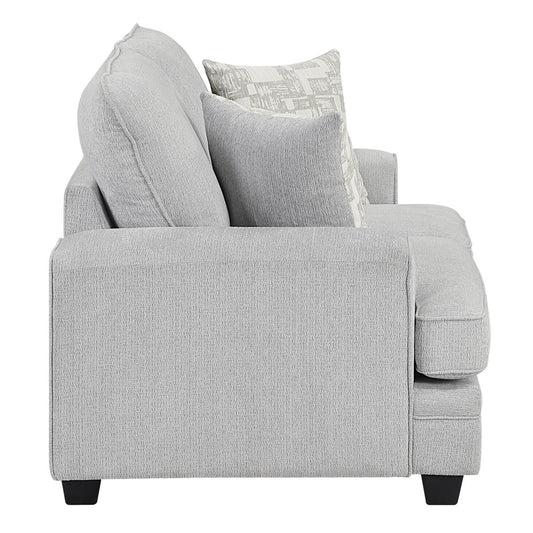Sarah - Loveseat - Pearl Silver