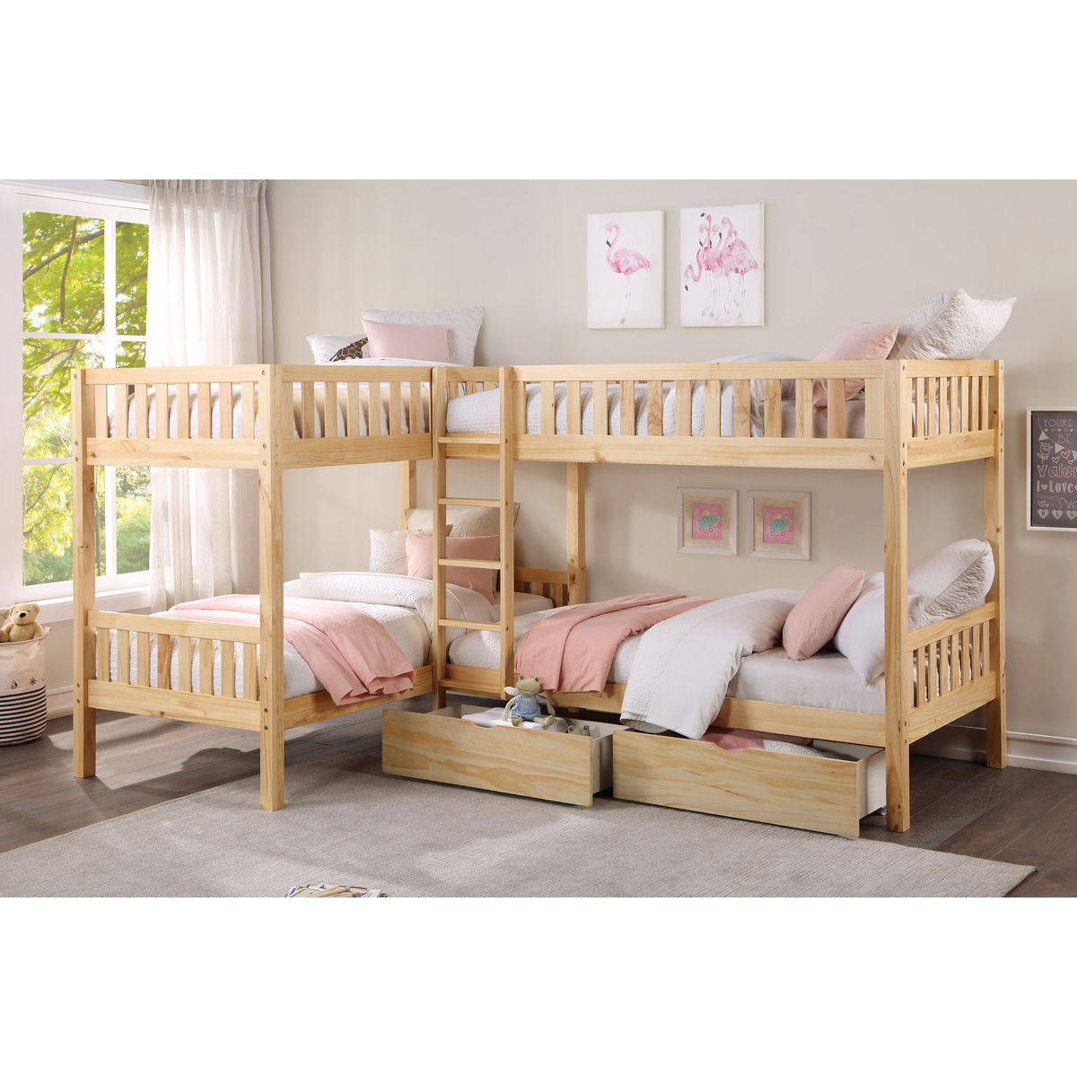 Bartly - Corner Bunk Bed