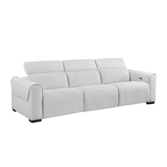McPherson - Power Double Reclining Sofa With Power Headrests, Charging Ports - Cloud
