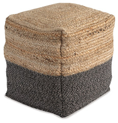 Furniture City Laplace - Ashley Furniture - Sweed Valley Pouf - Pouf / Natural/White - A1000420