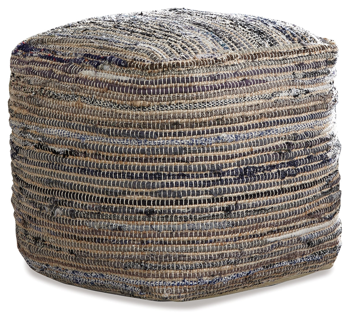 Furniture City Laplace - Ashley Furniture - Absalom Pouf - Pouf / Denim - A1000550