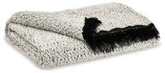 Furniture City Laplace - Ashley Furniture - Leonita Throw - Throw / Black/White - A1000769T