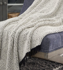 Furniture City Laplace - Ashley Furniture - Leonita Throw - Throw / Black/White - A1000769T