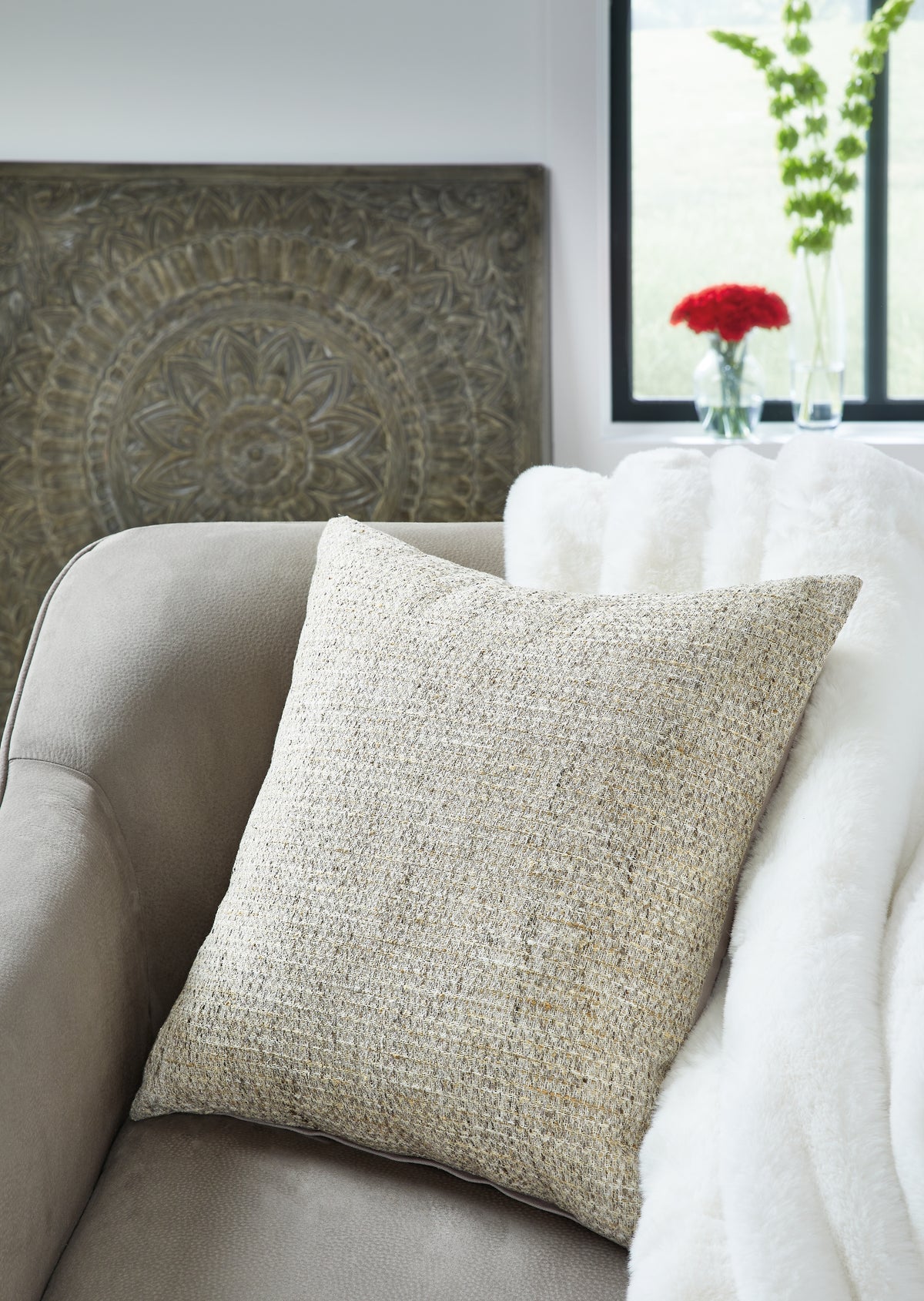 Furniture City Laplace - Ashley Furniture - Erline Pillows - Pillow / Cement - A1000895P