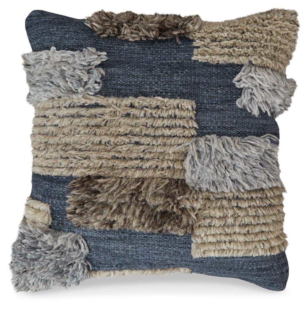 Furniture City Laplace - Ashley Furniture - Gibbend Pillows - Pillow (4/CS) / Blue/Gray/White - A1000926