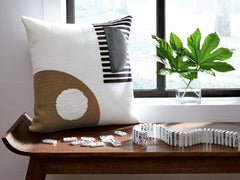 Furniture City Laplace - Ashley Furniture - Longsum Pillows - Pillow (4/CS) / Black/White/Honey - A1000927