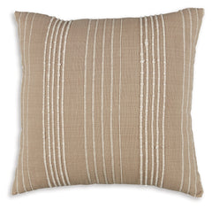Furniture City Laplace - Ashley Furniture - Benbert Pillows - Pillow (4/CS) / Tan/White - A1000958