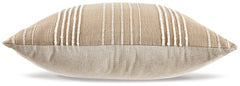 Furniture City Laplace - Ashley Furniture - Benbert Pillows - Pillow (4/CS) / Tan/White - A1000958