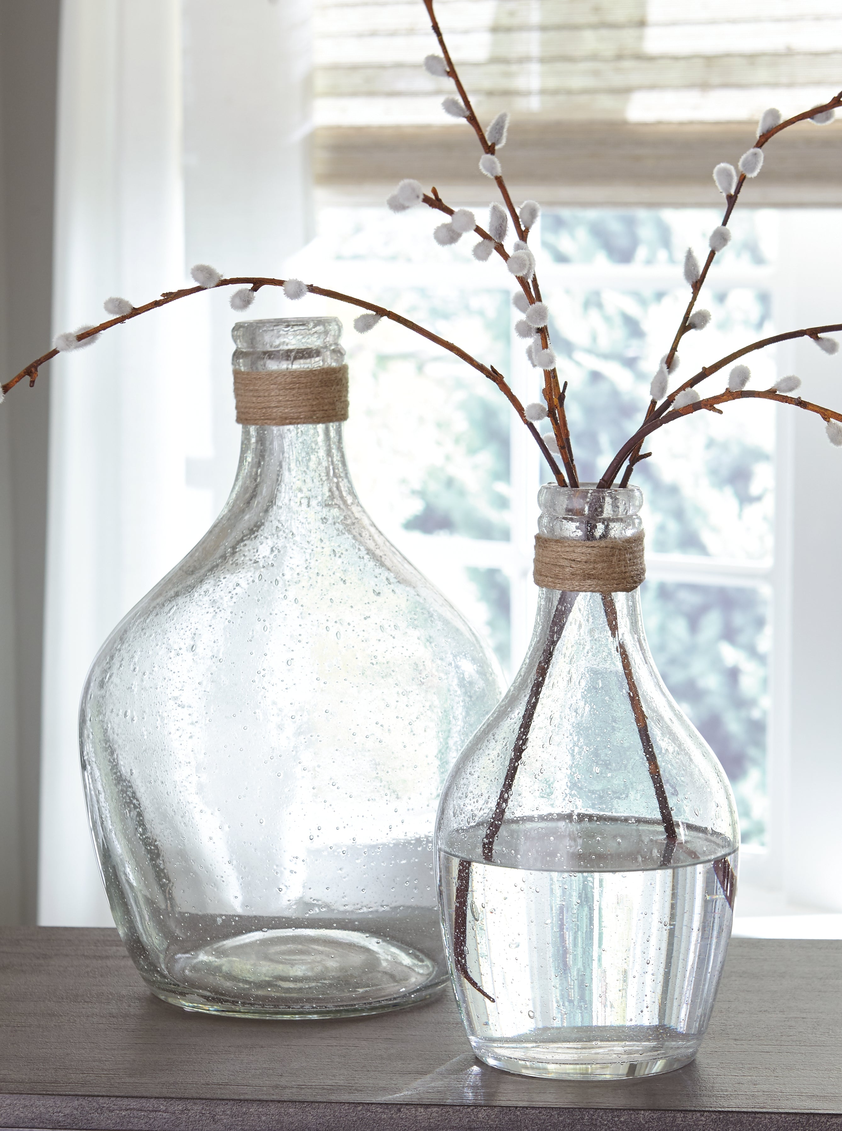 Furniture City Laplace - Ashley Furniture - Marcin Vase - Vase Set (Set of 2) / Clear - A2000246