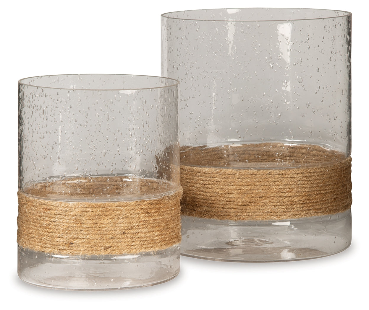 Furniture City Laplace - Ashley Furniture - Eudocia Candle Holder - Candle Holder Set (Set of 2) / Clear - A2000456