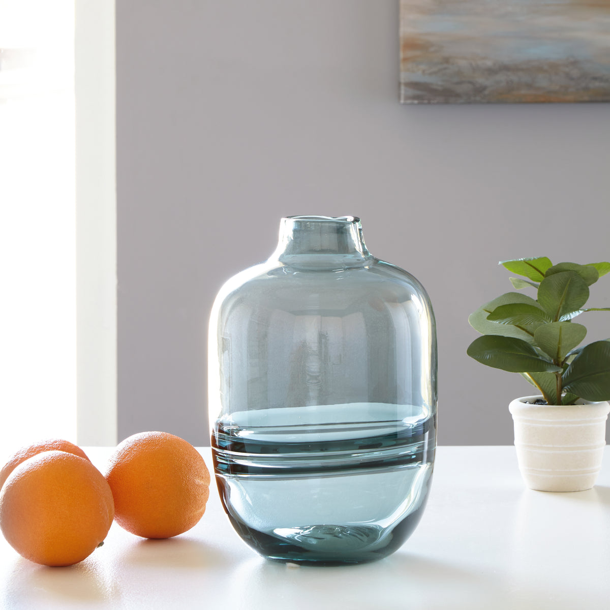 Furniture City Laplace - Ashley Furniture - Lemmitt Vase - Vase / Teal - A2000540