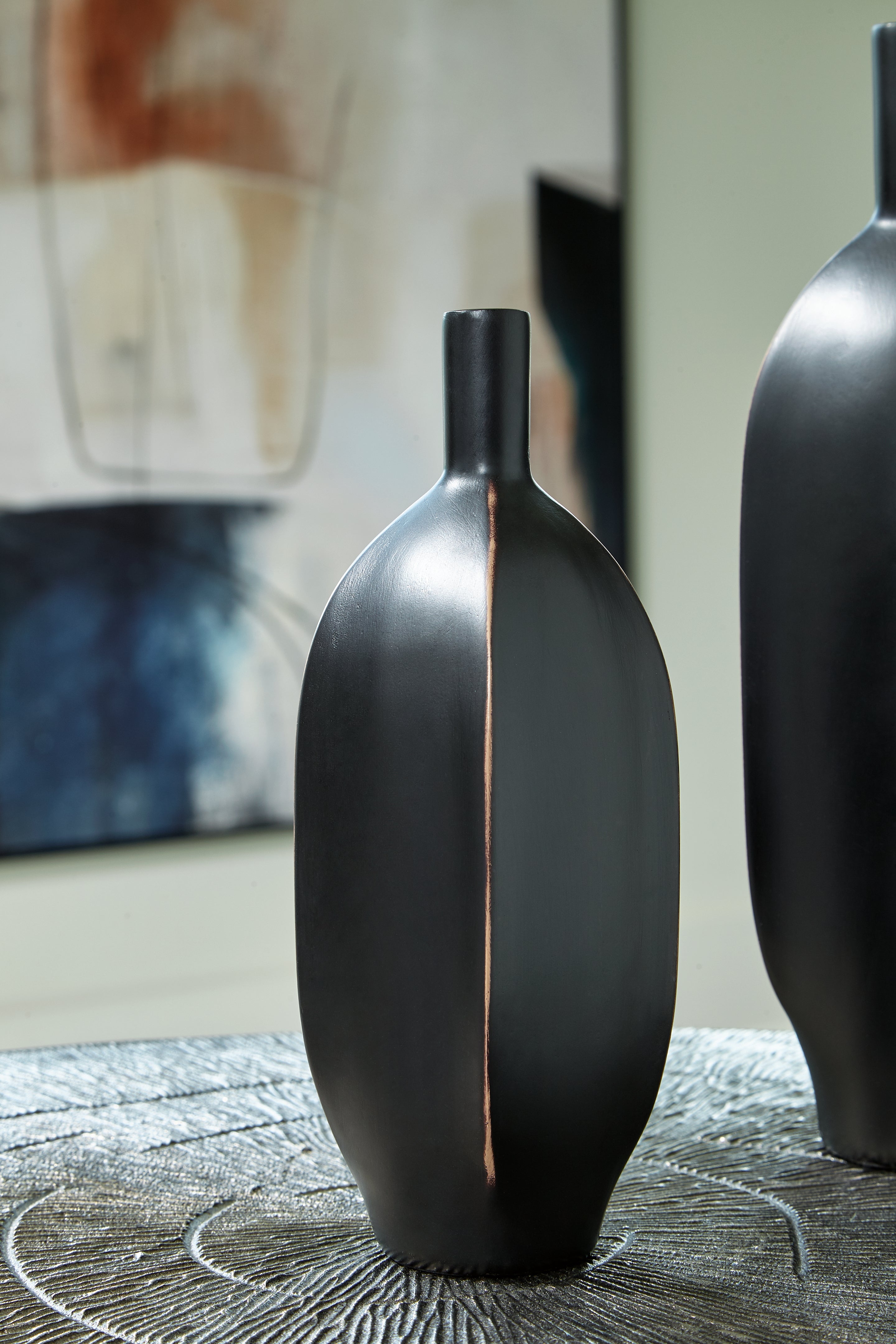 Furniture City Laplace - Ashley Furniture - Rhaveney Vase - Vase (3/CS) / Black - A2000550