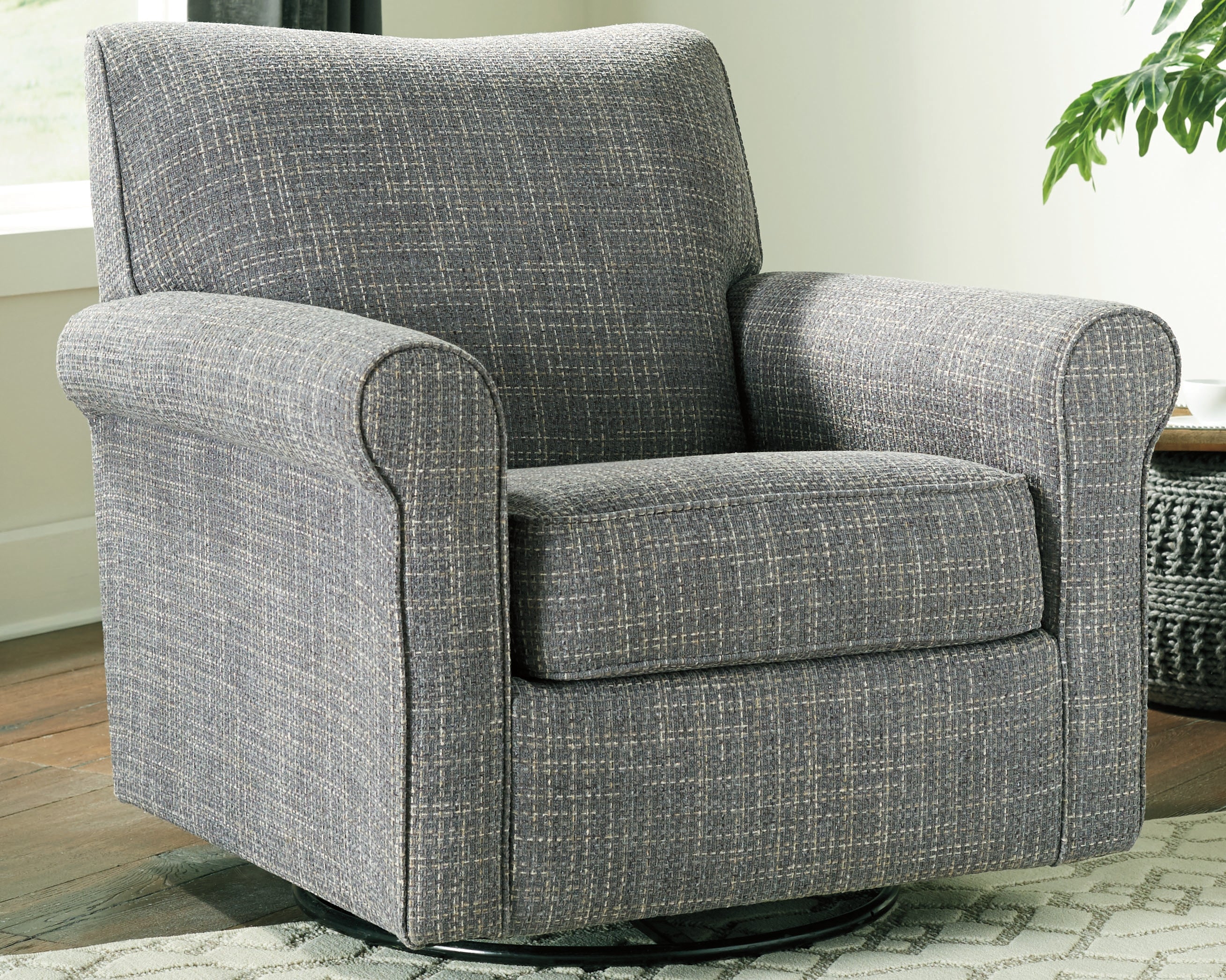 Furniture City Laplace - Ashley Furniture - Renley Accent Chair - Swivel Glider Accent Chair / Ash - A3000002