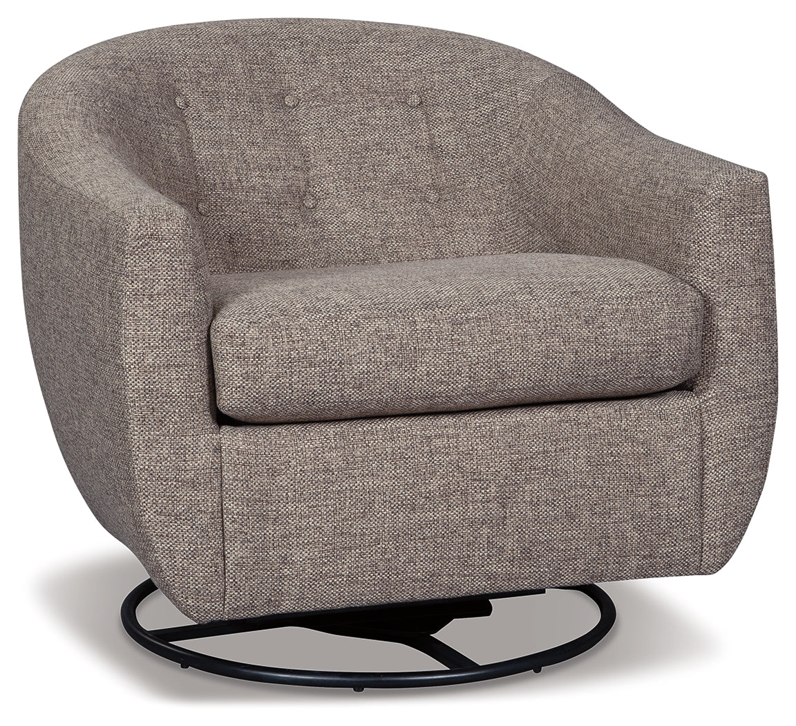 Furniture City Laplace - Ashley Furniture - Upshur Accent Chair - Swivel Glider Accent Chair / Taupe - A3000003