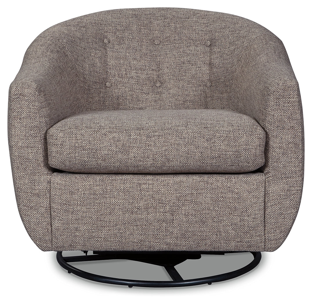 Furniture City Laplace - Ashley Furniture - Upshur Accent Chair - Swivel Glider Accent Chair / Taupe - A3000003