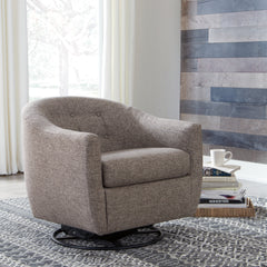 Furniture City Laplace - Ashley Furniture - Upshur Accent Chair - Swivel Glider Accent Chair / Taupe - A3000003