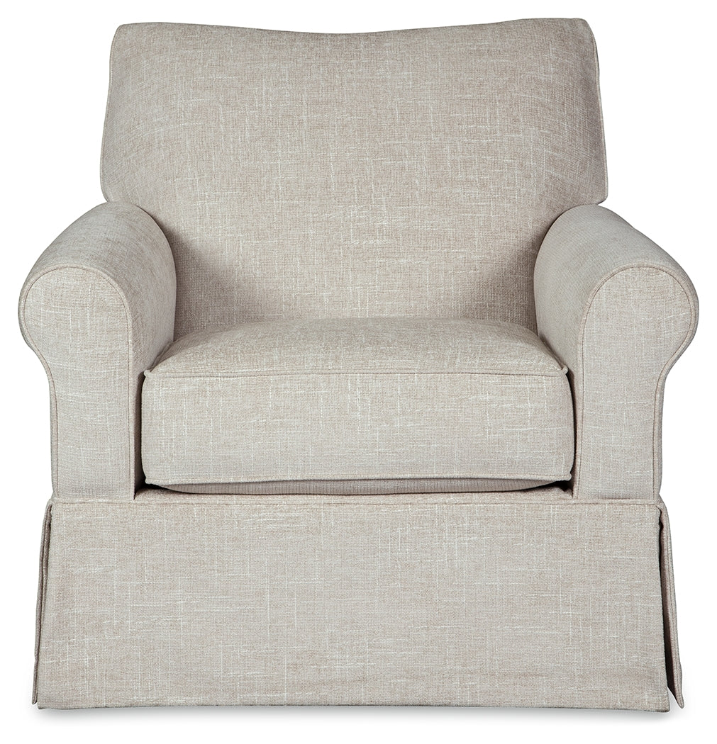 Furniture City Laplace - Ashley Furniture - Searcy Accent Chair - Swivel Glider Accent Chair / Quartz - A3000006