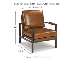 Furniture City Laplace - Ashley Furniture - Peacemaker Accent Chair - Accent Chair / Brown - A3000029