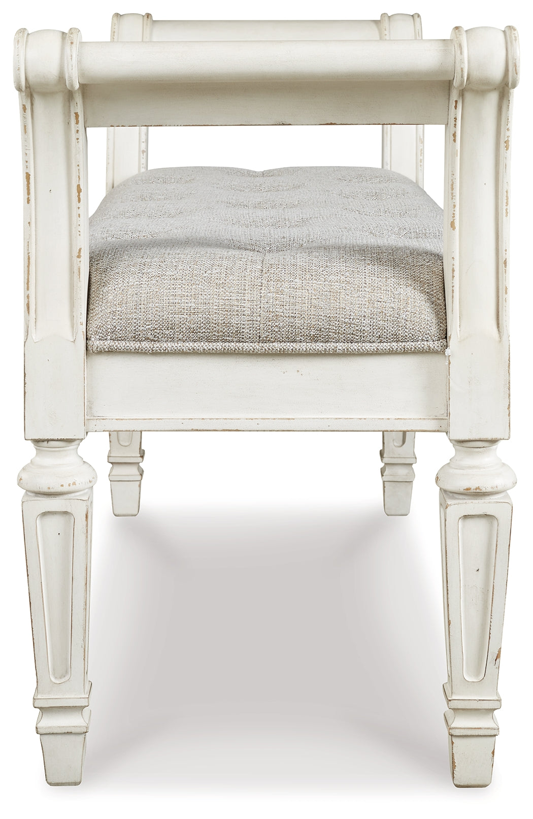 Furniture City Laplace - Ashley Furniture - Realyn Accent Bench - Accent Bench / Antique White / 46"W x 16"D x 26"H - A3000157
