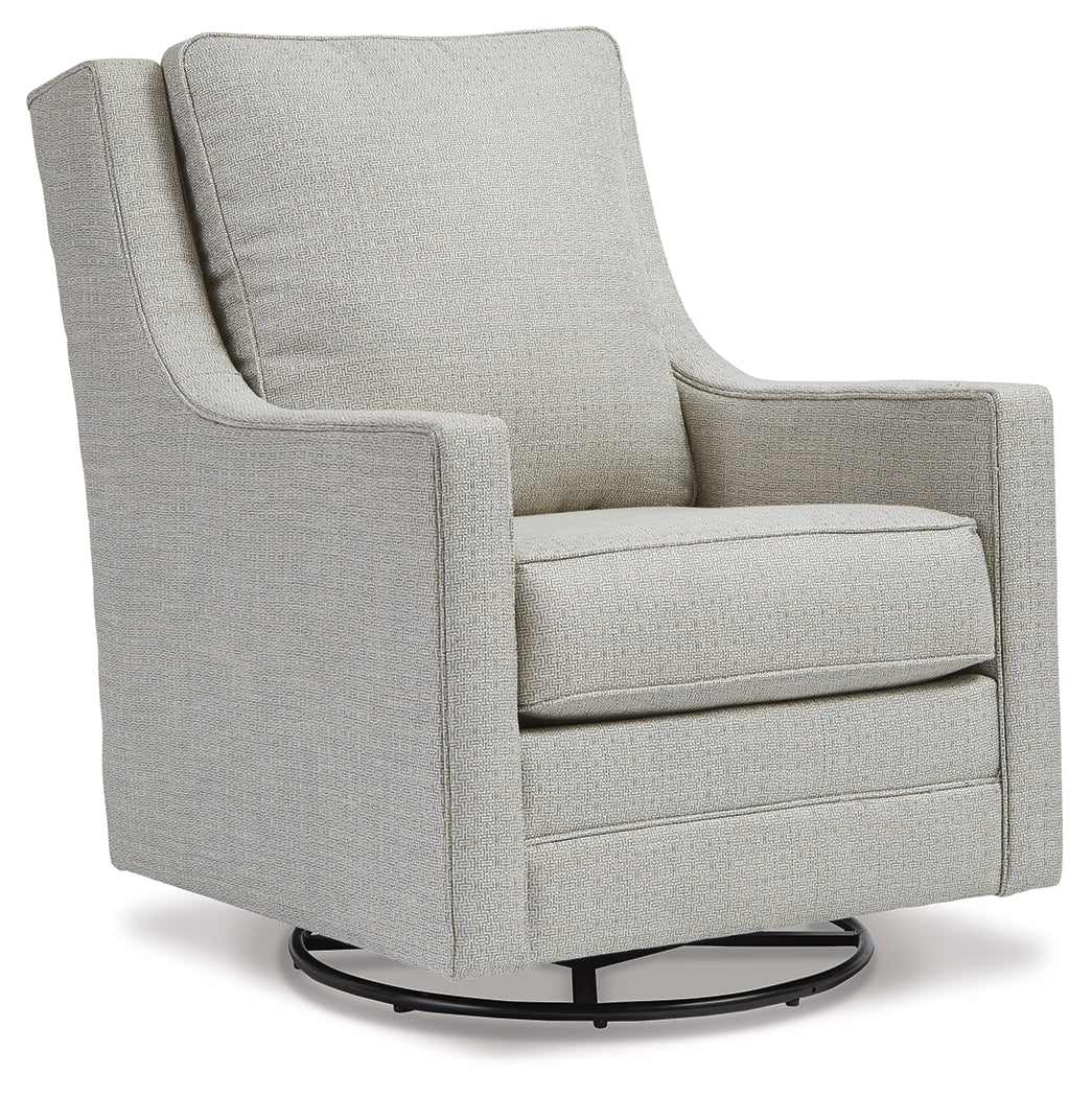 Furniture City Laplace - Ashley Furniture - Kambria Swivel Glider Accent Chair - Swivel Glider Accent Chair / Frost - A3000206