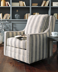 Furniture City Laplace - Ashley Furniture - Kambria Swivel Glider Accent Chair - Swivel Glider Accent Chair / Fog - A3000265