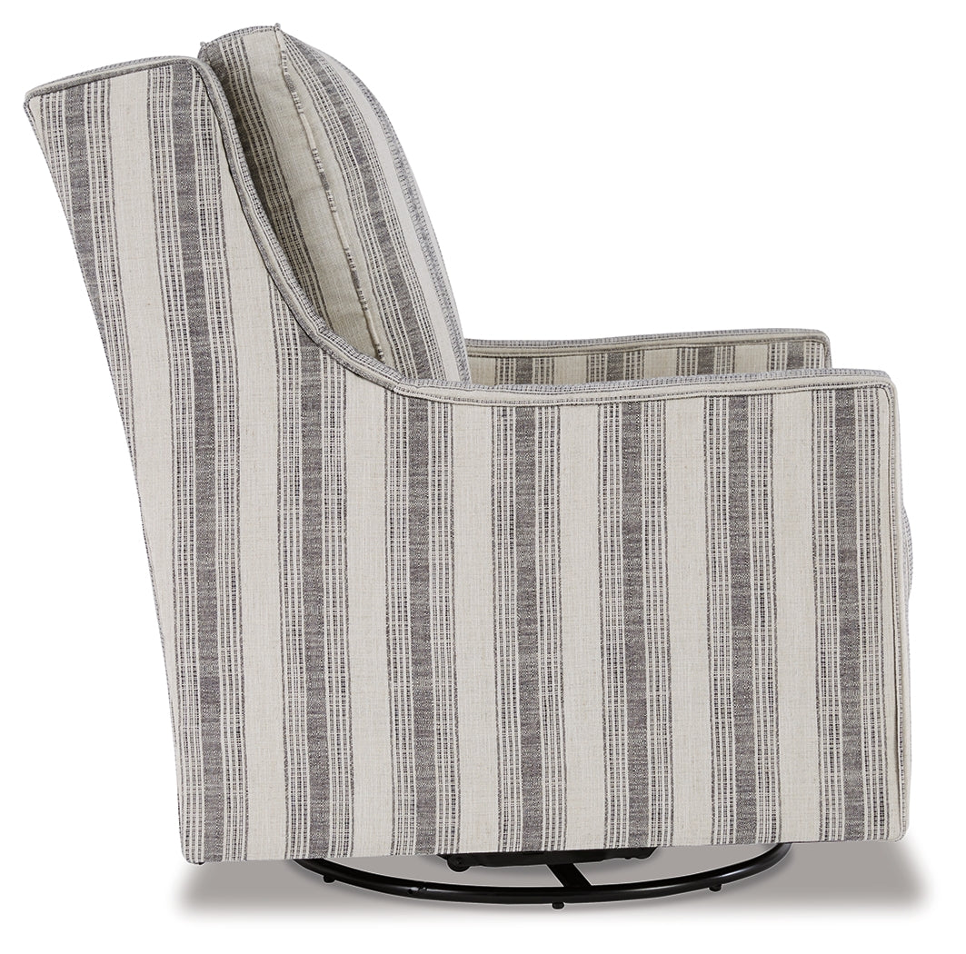 Furniture City Laplace - Ashley Furniture - Kambria Swivel Glider Accent Chair - Swivel Glider Accent Chair / Fog - A3000265