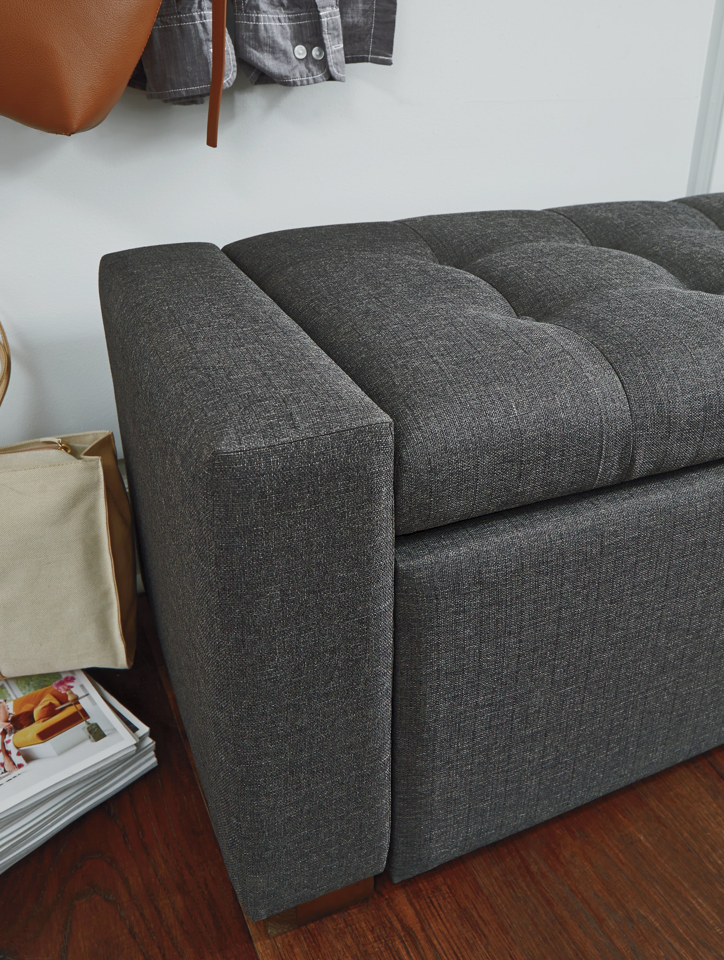 Furniture City Laplace - Ashley Furniture - Cortwell Storage Bench - Storage Bench / Gray / 54"W x 18"D x 18"H - A3000224