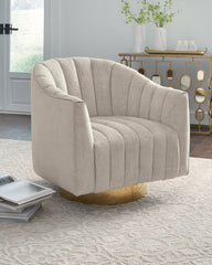 Furniture City Laplace - Ashley Furniture - Penzlin Accent Chair - Swivel Accent Chair / Pearl - A3000241