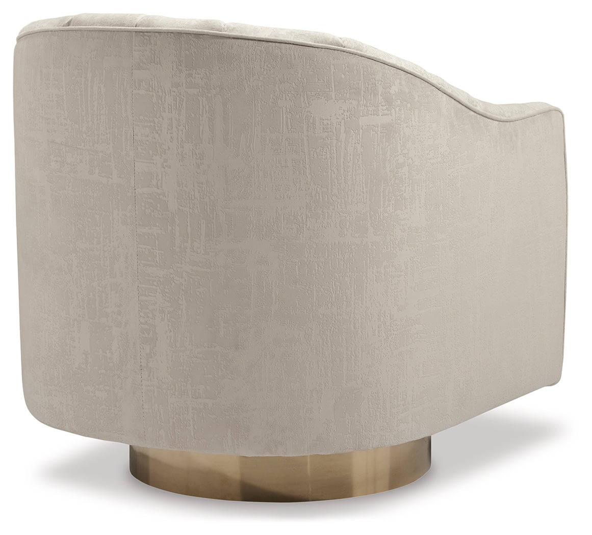 Furniture City Laplace - Ashley Furniture - Penzlin Accent Chair - Swivel Accent Chair / Pearl - A3000241