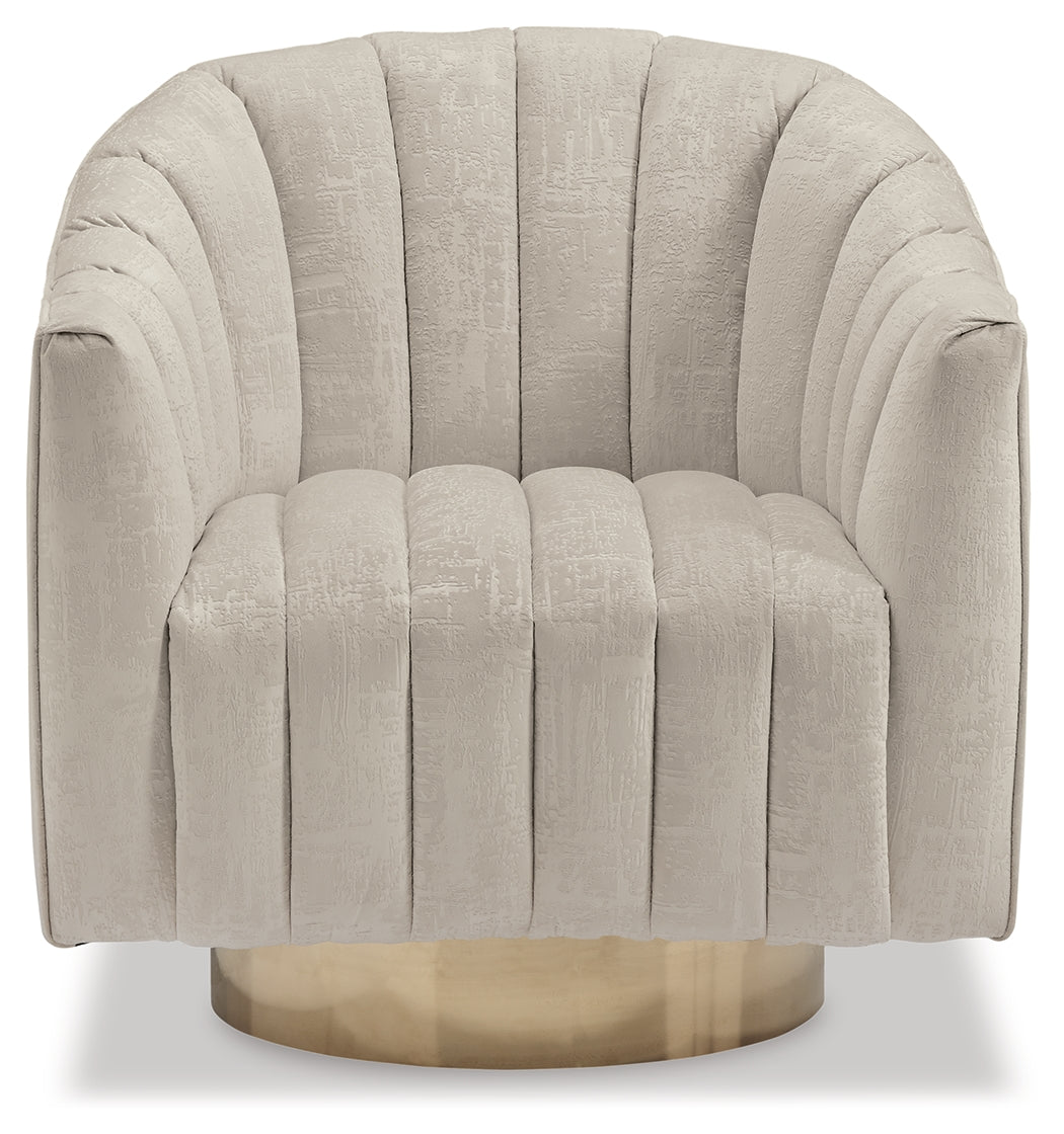 Furniture City Laplace - Ashley Furniture - Penzlin Accent Chair - Swivel Accent Chair / Pearl - A3000241