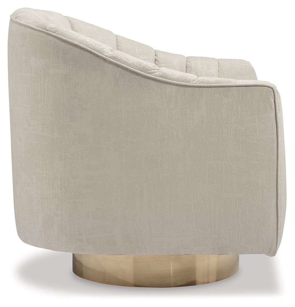 Furniture City Laplace - Ashley Furniture - Penzlin Accent Chair - Swivel Accent Chair / Pearl - A3000241