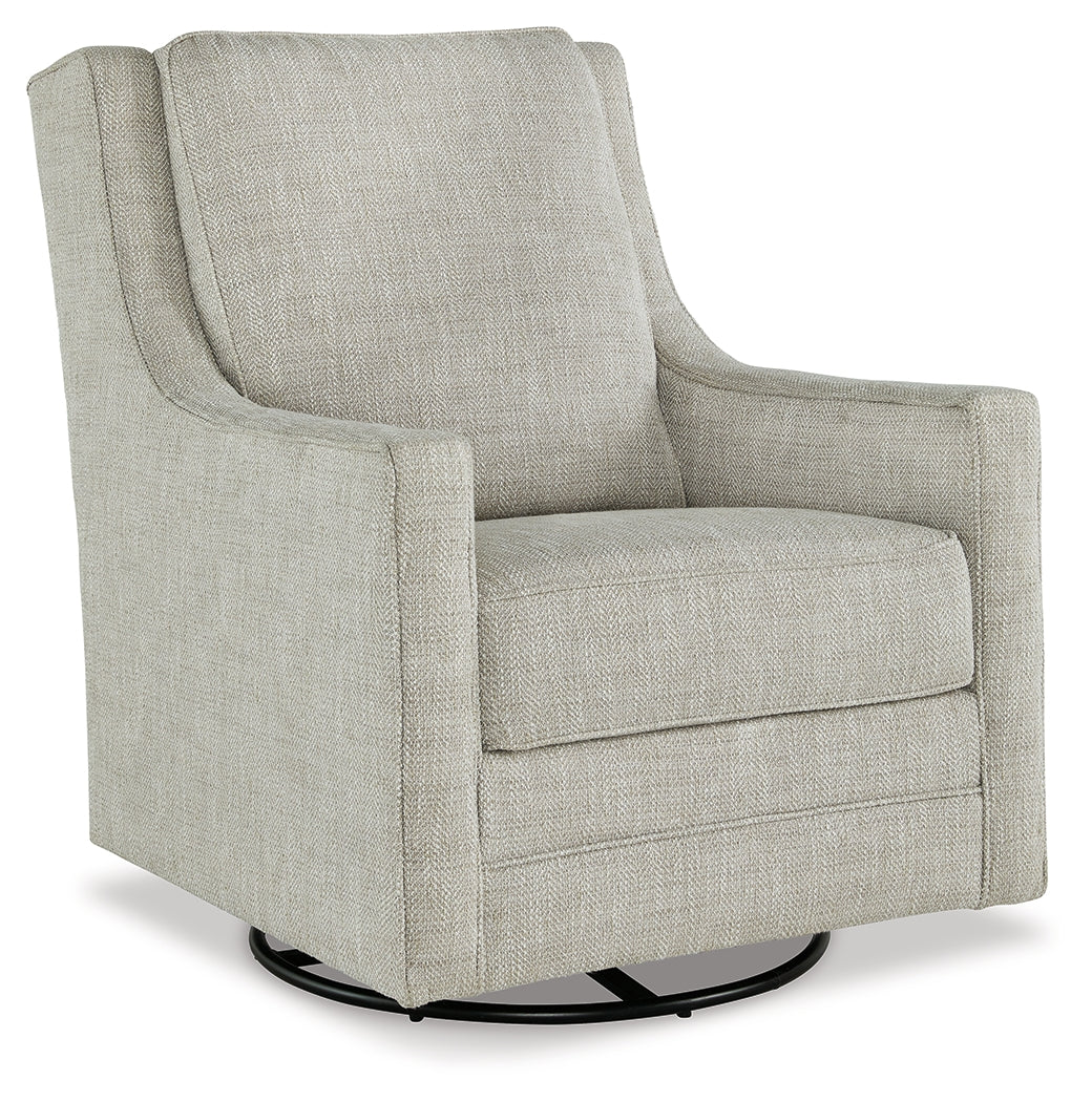 Furniture City Laplace - Ashley Furniture - Kambria Swivel Glider Accent Chair - Swivel Glider Accent Chair / Fog - A3000265