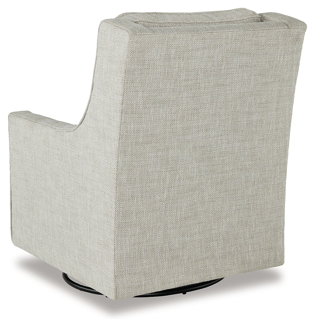 Furniture City Laplace - Ashley Furniture - Kambria Swivel Glider Accent Chair - Swivel Glider Accent Chair / Fog - A3000265